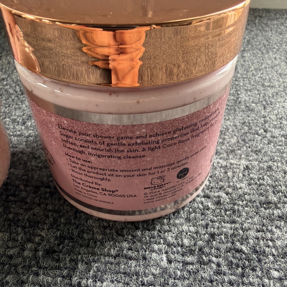 The Creme Shop X Hello Kitty Lovely Luxury Set Coco Rose Scented Bath Bomb,Scrub - Picture 5 of 15